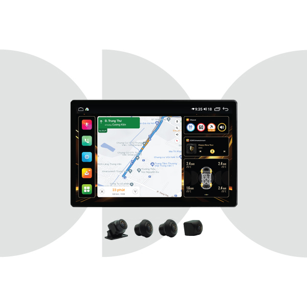 MÀN HÌNH ANDROID LIỀN CAM 360 ICAR ELLIVIEW Q5LS 2K